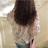 春夏季新款甜美小清新喇叭袖领雪纺上衣小衫洋气碎花衬衫女 商品缩略图4