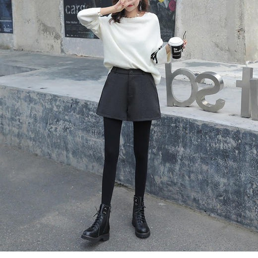 裁缝学苑 AG17女士高腰A字阔腿毛呢短裤11服装裁剪图牛皮纸样 商品图2