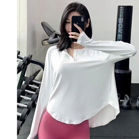 跃牌【化蝶双飞】系列休闲跑步训练长袖SYFTM0089（不带胸垫）