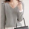 72小时 陆续发出 【初春穿搭 法式条纹衫】千吉娜Chigina 法式条纹针织衫 时尚百搭 柔软舒适 遮肉显瘦 商品缩略图2
