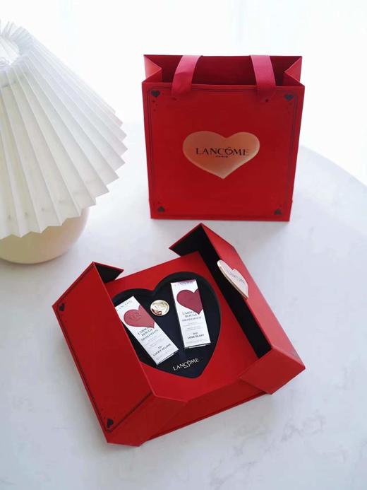 [Lancome]兰蔻红丝绒限定口红爱心礼盒桃心礼盒唇膏礼物3.4g*2支 商品图1