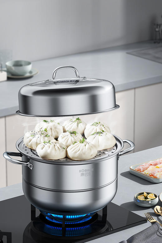【东辉专享福利】康巴赫双层蒸锅家用蒸馒头一锅两用 商品图8