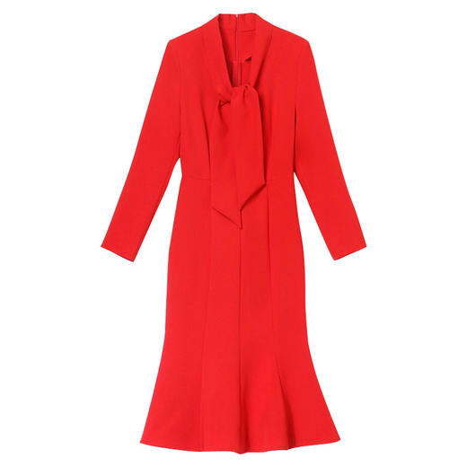 春装女简约时尚，收腰减龄潮流百搭大气修身显瘦鱼尾连衣裙HR-WH23169 商品图4