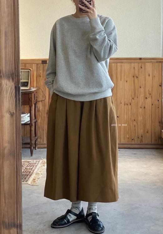 Atelier d'antan焦糖色阔腿裤 商品图6