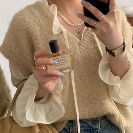 设计感雪纺打底衫女2023春秋新款洋气韩版宽松气质衬衫小衫女潮 商品图2