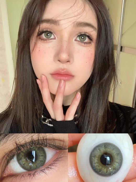 leenscolor 美瞳年抛 缅因虹膜绿 直径14.0mm着色13.2mm 商品图5