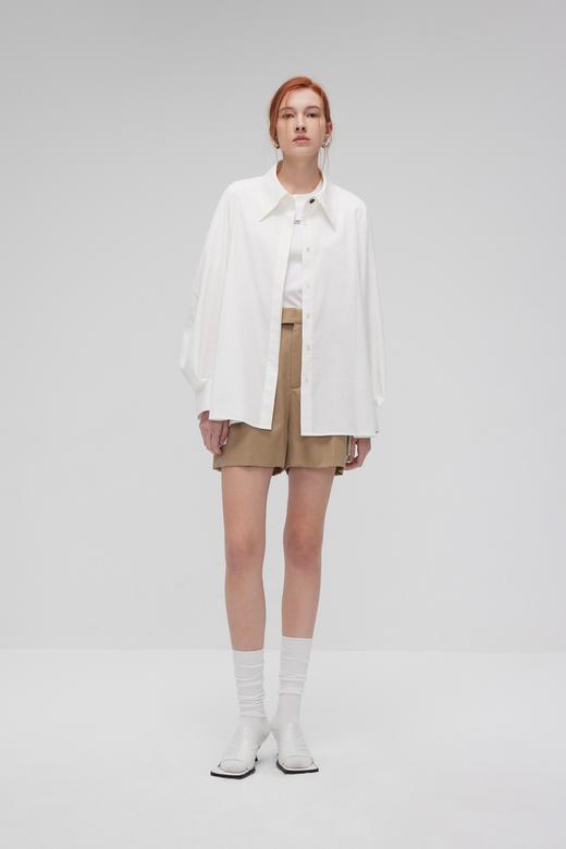 香蕉袖条纹宽松衬衫 商品图0