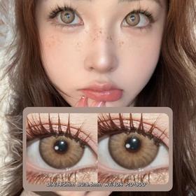 SummerBaby月抛·印尼棕·14.5mm 0-800度(有525/575) 非离子·(注：自身瞳孔大的宝宝可能会遮瞳 介意勿拍 拍下默认为能接受 遮瞳没有售后)