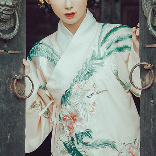 裁缝学苑 AG32交领汉服琵琶袖明制袄裙套装11服装裁剪图牛皮纸样 商品图1