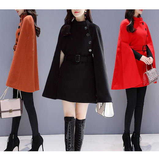 裁缝学苑 AG25披肩斗篷毛呢呢子大衣中长款11服装裁剪图牛皮纸样 商品图1