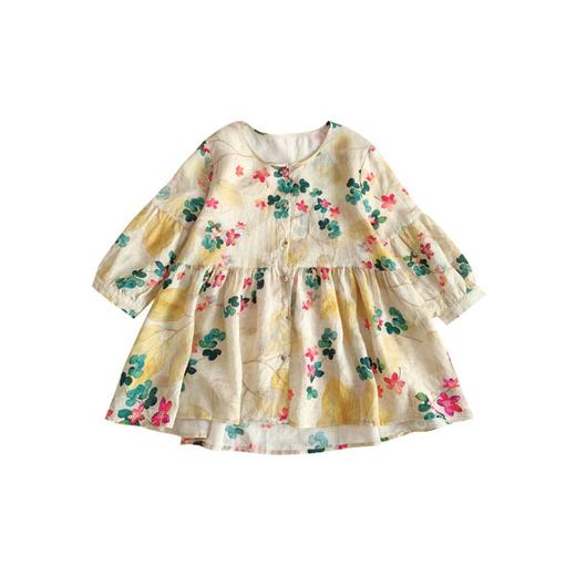 娃娃衫上衣韩版宽松通勤甜美洋气碎花衬衫2023夏季蓬蓬小衫中袖衬 商品图4