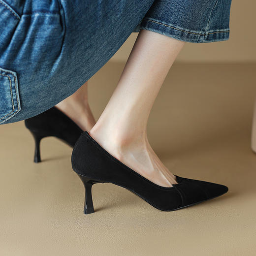 纯色简约，羊猄皮轻奢高品质单鞋DB-M5535 商品图10