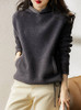 JZ-W26S24218 秋冬穿搭毛衣女设计感小众新款2023时尚减龄气质打底连帽上衣 商品缩略图2