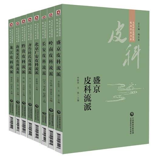 全套8本 当代中医皮科流派临床传承书系 海派夏氏+长安+岭南+北京广安+龙江+盛京+黔贵+齐鲁皮科流派 中医皮科临床医师爱好者参考  商品图1