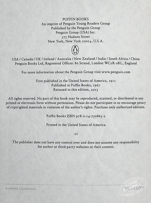 【中商原版】Puffin Chalk 插图毛边系列童话 爱丽丝梦游仙境 彼得潘 绿野仙踪 3本套装 英文原版 Alice Peter Pan Wizard of Oz 商品图4