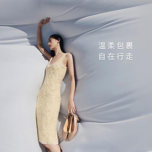 7or9空气棉高跟鞋甜杏/莲子 商品图3