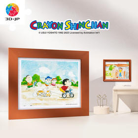 300片平面塑料拼图 H3129 蜡笔小新-野原家的相簿之遇見小白 内附80片拼图