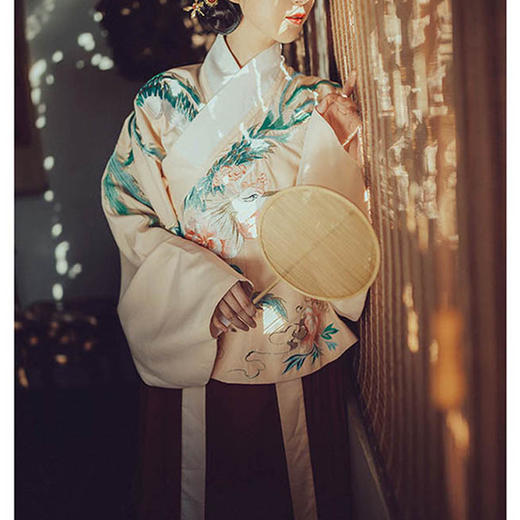 裁缝学苑 AG32交领汉服琵琶袖明制袄裙套装11服装裁剪图牛皮纸样 商品图2