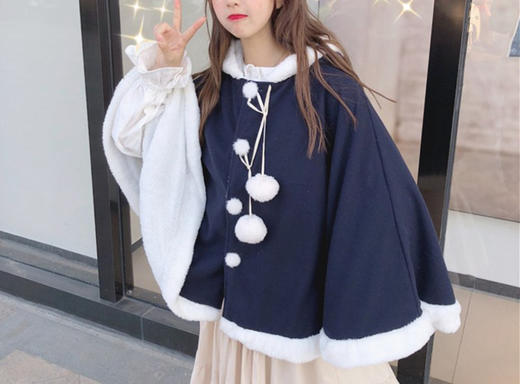 裁缝学苑AG24日系洛丽塔lolita连帽斗篷外套11服装裁剪图牛皮纸样 商品图3