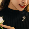 manreya “山茶烂漫”铜镀金胸针 商品缩略图2