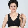 中老年文胸大码内衣无钢圈背心式棉前开扣妈妈薄款胸罩 商品缩略图3
