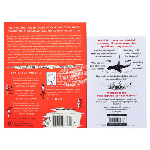 预售 【中商原版】如果这样 会怎样 科学妙答 2本套装 英文原版 What If Randall Munroe 兰德尔 门罗 科普百科 商品图2