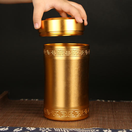 钛合金大罐花纹800【通版• 二两半 •金】45元 一个/满20个包邮 商品图1