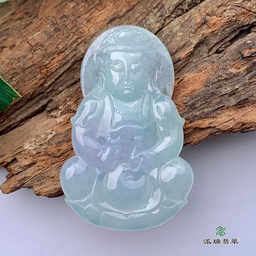 派瑞翡翠 翡翠观音 糯种 淡紫色 商品图1