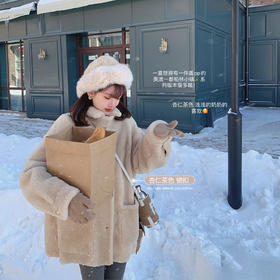 金蘑菇菇【S码都柏林小镇】保命级御寒美丽奴系列皮草短外套