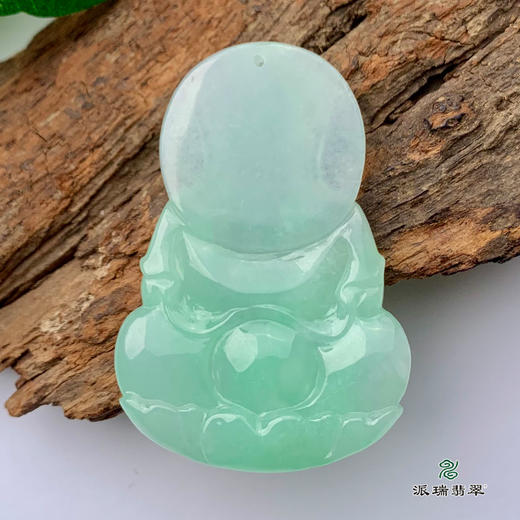 派瑞翡翠 翡翠观音 糯种 绿色 商品图3