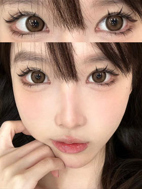 LIGHT BROWN 冬日奶油微光「含硅水凝胶」年抛型 0/125/150/175/225/950度现货，其他度数缺！