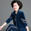 妈妈秋装外套洋气金丝绒休闲运动服三件套装ZB-XH213088 商品缩略图0