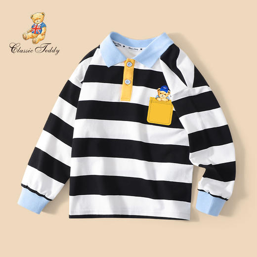 【精典泰迪】【90-140cm】男童春秋长袖polo衫 商品图3