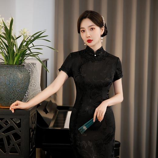 性感优雅，改良版复古民国中国风气质长款老上海旗袍GSJ-3131 商品图3