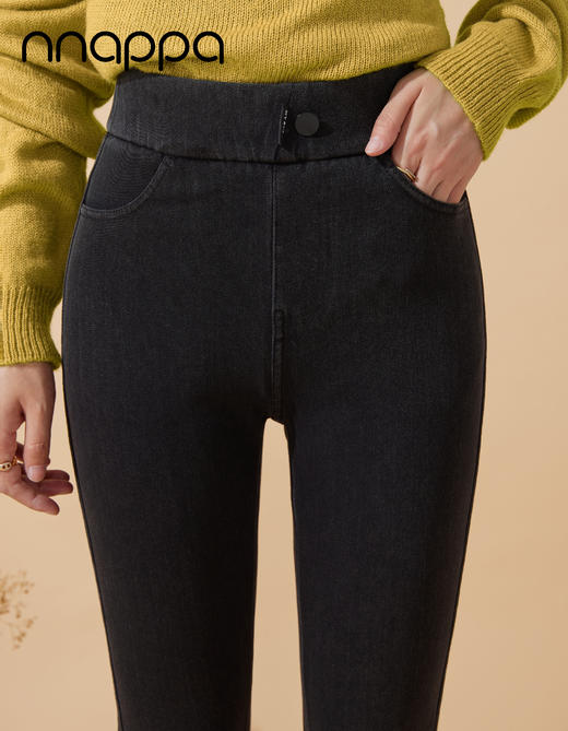 时尚双层保暖牛仔女裤2003 商品图4