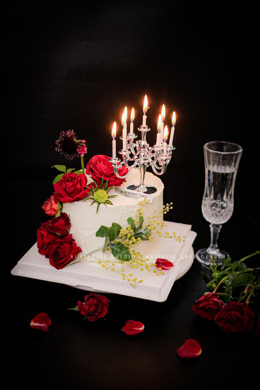 情人节限定｜鲜花水果奶油蛋糕（3层胚2层水果夹心） 商品图2