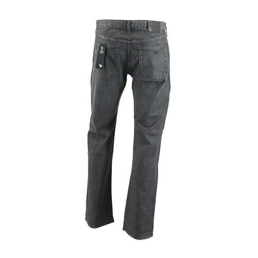 EMPORIO ARMANI 阿玛尼 男士棉质金属徽标休闲牛仔裤 深灰色 8N1J21 1D85Z 0006 商品图1