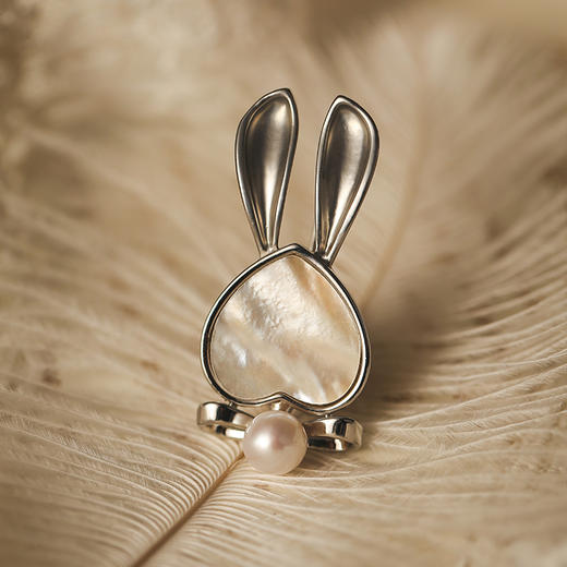 manreya 兔比小姐珍珠胸针 商品图7