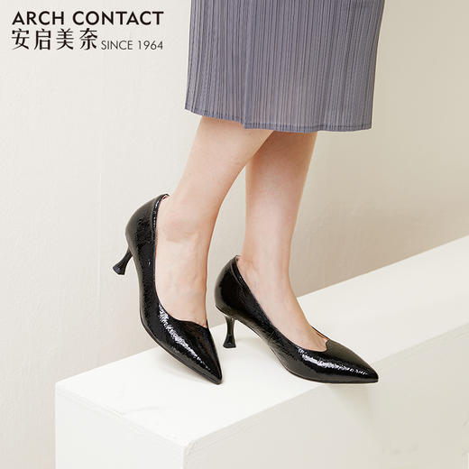 ARCHCONTACT安启美奈尖头浅口优雅气质女鞋52770 商品图1
