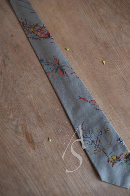 Paul Harnden SADKO/飞鸟/蘑菇/植物昆虫/CHINOISERIE/FACES印花领带 商品图12