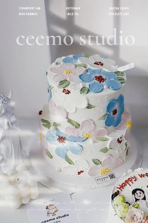 油画花花蛋糕 商品图3