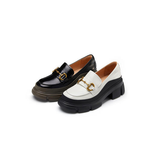 西村名物2022秋季英伦厚底乐福鞋X22CM37031 商品图0