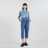 谜底2023春季新款翻领系带宽松工装裤长裤牛仔连体裤女231MK0010 商品缩略图1