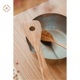 米马生活  天然健康橄榄木开孔煎铲叉勺套装   是大自然恩赐的艺