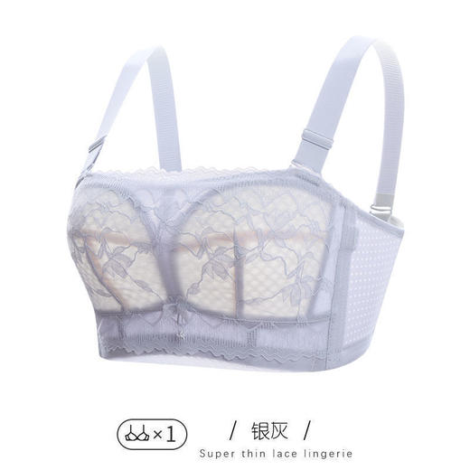 NMZ-3344大胸夏季薄款无肩带内衣女聚拢防滑裹胸性感抹胸无钢圈文胸显小胸 商品图6