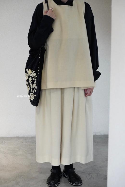 （4折）Atelier d'antan白色焦糖色上衣 商品图5