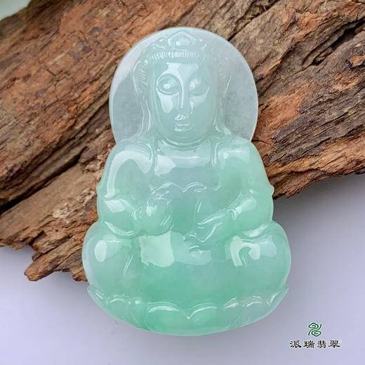 派瑞翡翠 翡翠观音 糯种 绿色 商品图1