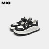 MIO米奥方头厚底运动鞋系带拼色休闲板鞋潮流舒适拼贴面包鞋女鞋M231583873 商品缩略图4