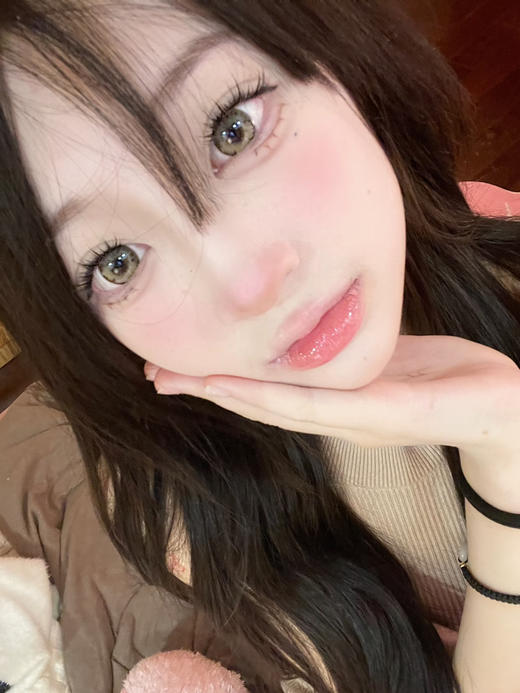 【大直径】Moonenleen-黄糖冰花-14.5mm【年抛 0-1000度 无525/575】 商品图2