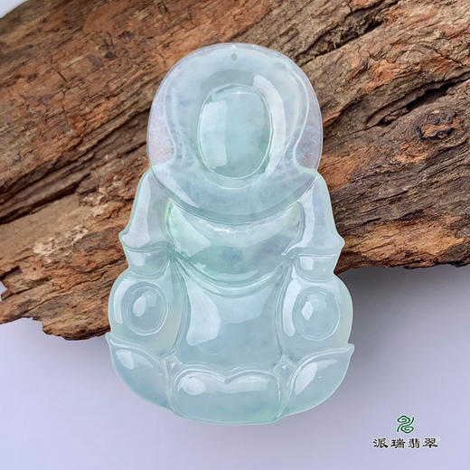 派瑞翡翠 翡翠观音 糯种 淡绿色 商品图3